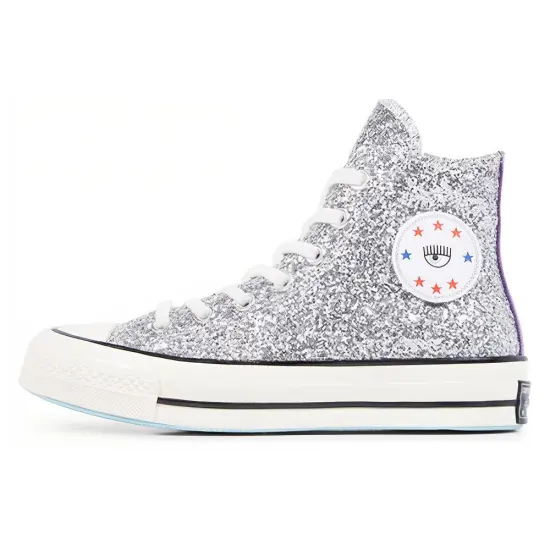 Converse Chuck Taylor All Star 70 Hi Chiara Silver Glitter Purple Women's