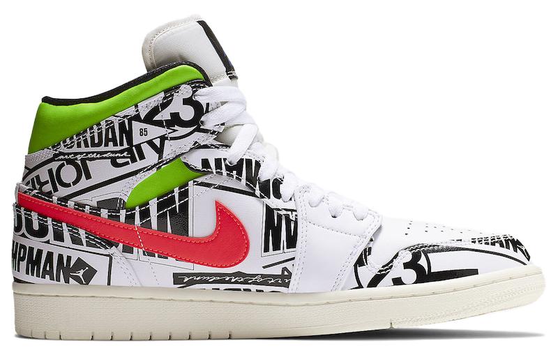 Jordan Air Jordan 1 Mid All Over Logos
