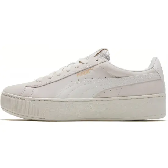Puma Platform Skateboarding Shoes Women's Low-top Smoke Gray