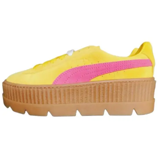 Puma Cleated Creeper Rihanna Fenty Suede Lemon Women's