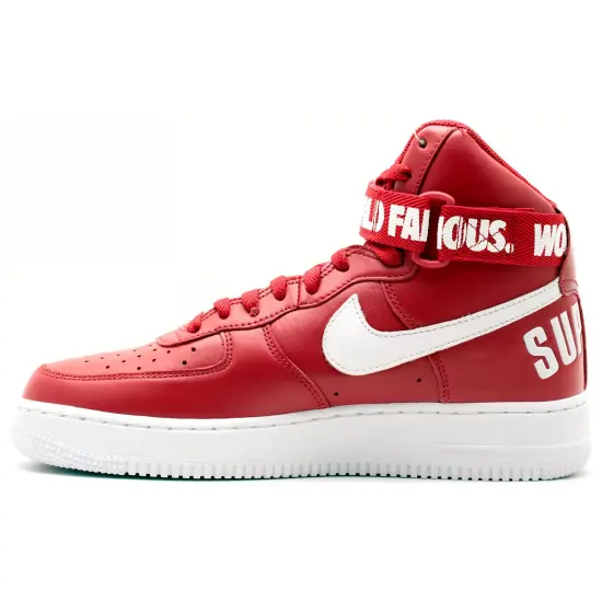 Nike Air Force 1 High Supreme World Famous Red
