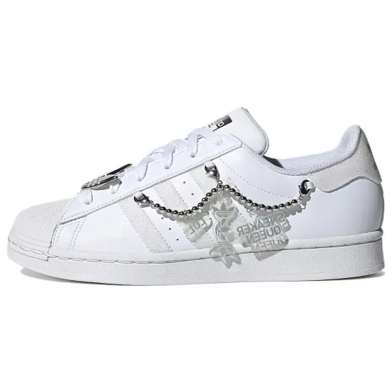 Adidas Originals Superstar Series Skateboard Shoes Women's Low-top White/Gray