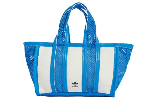 Adidas Originals Polyurethane Handbag Mini Unisex Blue & Ecru
