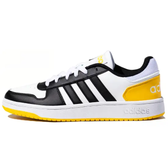 Adidas Neo Hoops 2.0 'Black White Yellow'