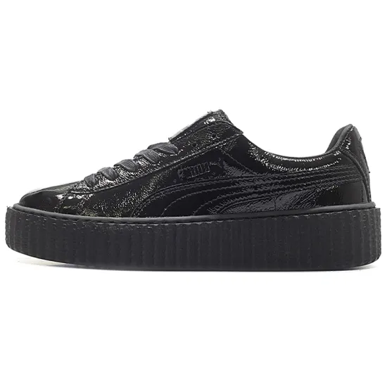 PUMA Creeper Rihanna Fenty Cracked Leather Black Women's