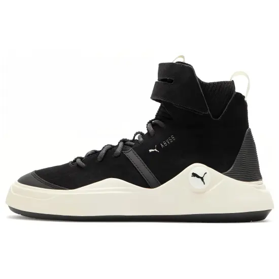 PUMA Abyss Skateboarding Shoes Unisex Mid-top Black/white