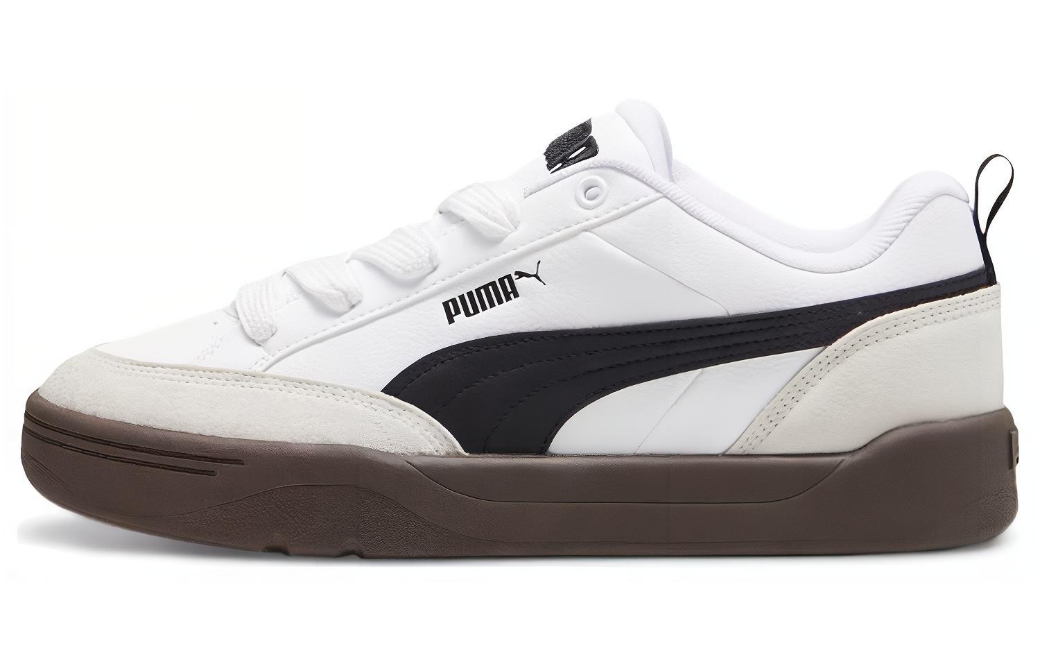 PUMA Puma Park Lifestyle универсальный. для отдыха Расслабленный и удобный низкий вырез. панель обувь мужские и женские фасон унисекс белый Пепел черный