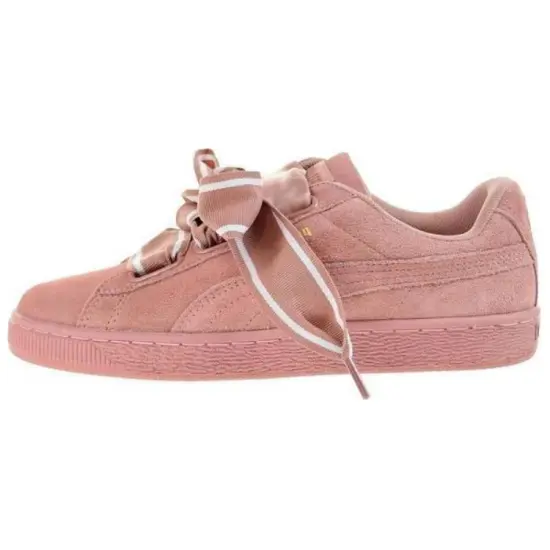 Puma Suede Skateboarding Shoes Women's Low-top Powder