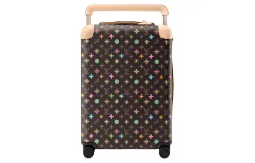 LOUIS VUITTON Horizon Monogram Craggy Coated Canvas Suitcase Luggage Men's Chocolate Champagne