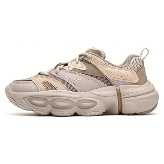 FILA ET Variety Cushioned Slip-Resistant Low-Top Casual Shoes Women's Silver Cloud Gray