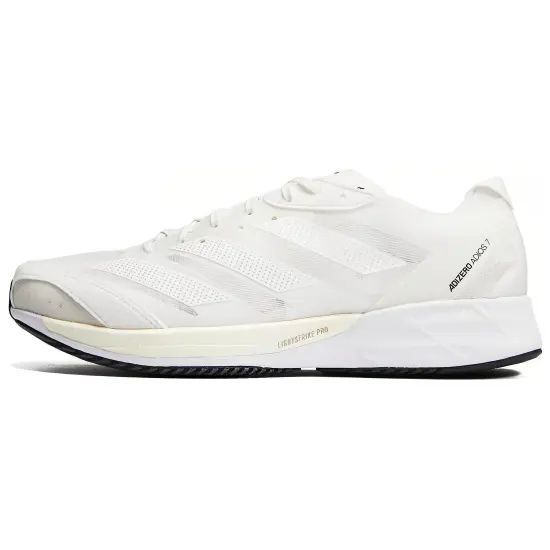 Adidas Adizero Adios 7 Running Shoes Men Low-top White/Black