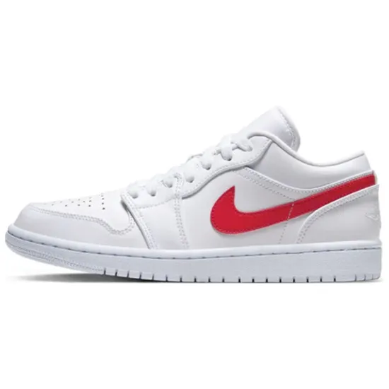 Jordan 1 Low White University Red Women's