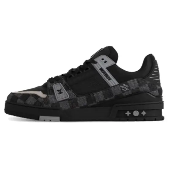 LOUIS VUITTON Trainer Casual Shoes Men Low-Top Black