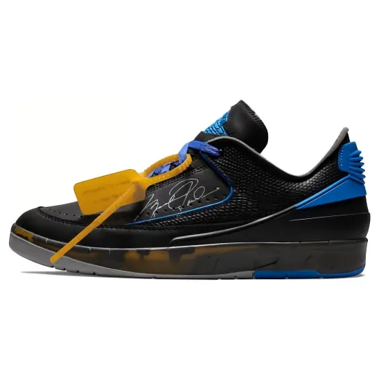 OFF-WHITE X Jordan Air Jordan 2 Retro Low Black And Varsity Royal