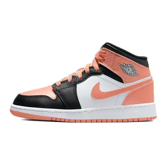 Jordan 1 Mid White Light Madder Root GS