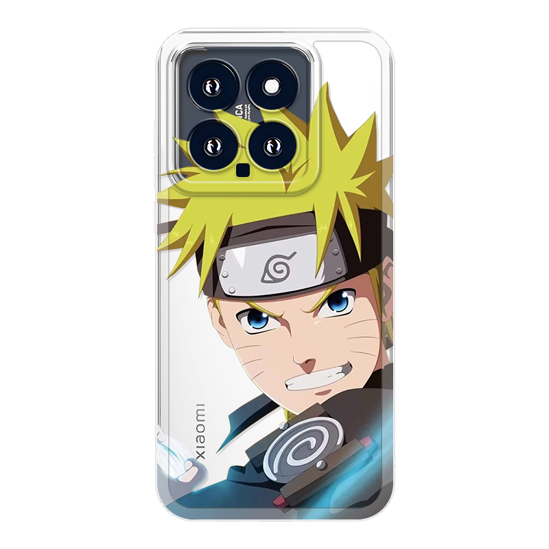 JIONG BEAR TPU material, trendy high-end anime Naruto personality transparent mobile phone case, suitable for Xiaomi 14/13pro/12x/civi4pro/3/2/11ultra/10 Extreme Edition, business style