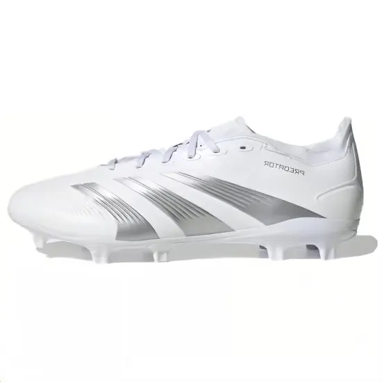 Adidas Predator 24 League Low Fg Cloud White Silver Metallic Grey