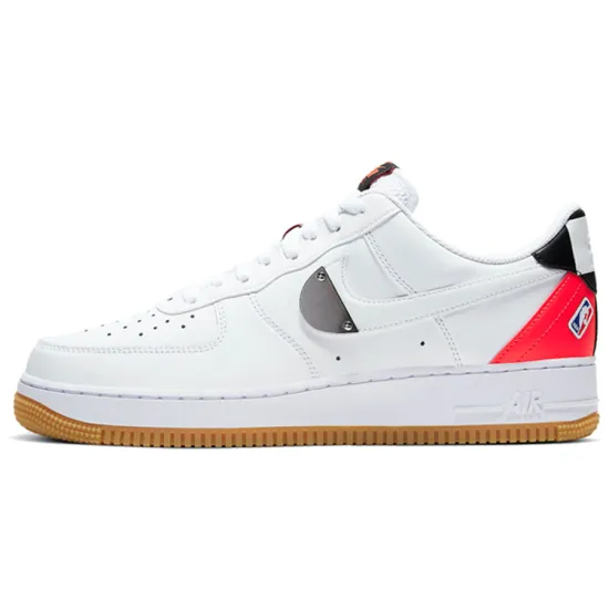 Nike Air Force 1 Low NBA White Crimson Gum