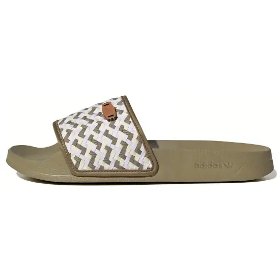 Adidas Originals Adilette Lite Slides 'Olive Strata White' Women's