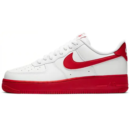 Nike Air Force 1 Low White Red Midsole