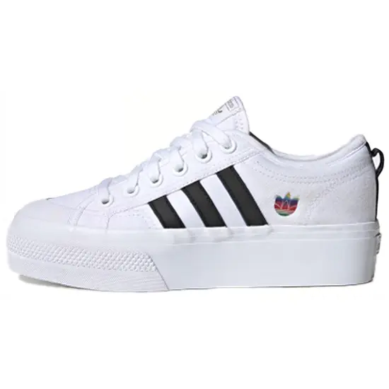 Adidas Nizza Platform J 'White Black'