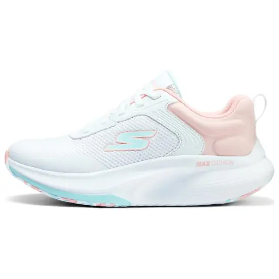 Skechers Anti Slip Wear Resistant Low Top Casual Running Shoes Women's White Pink Blue