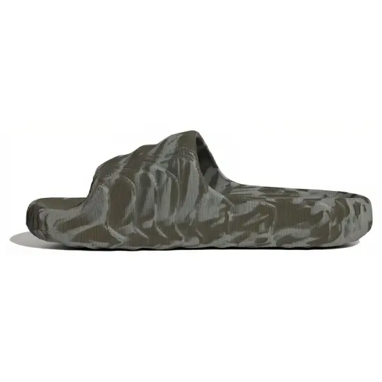 Adidas Adilette 22 Slides Olive Strata Silver Green