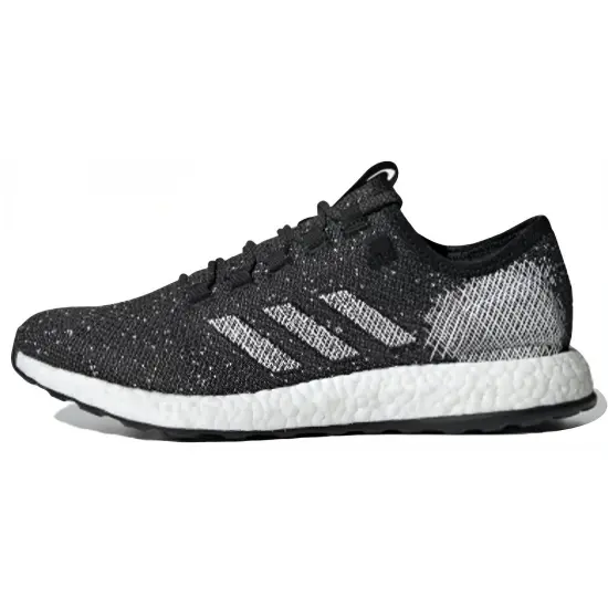 Adidas Pure Boost 2017 Running Shoes Unisex Low-top Black/gray/white