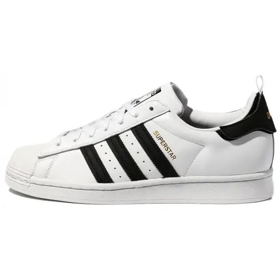 Adidas Originals Superstar Series Skateboard Shoes Unisex Low-top Black/White/Gold