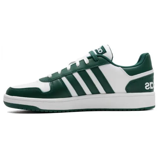 Adidas Hoops 2.0 Skateboard Shoes Unisex Low-Top Green White