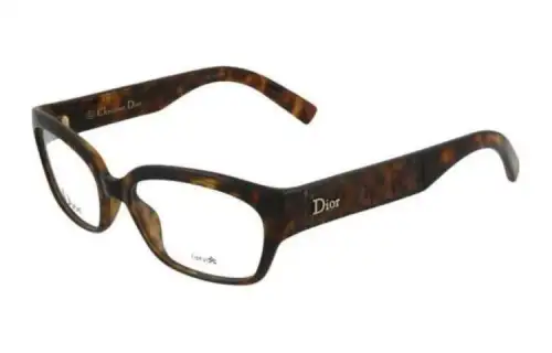 DIOR Acetate Square Eyeglass Frames Men's Tortoiseshell