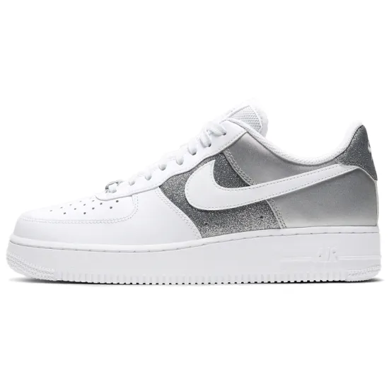 Nike Air Force 1 Low 07 White Metallic Silver Women's
