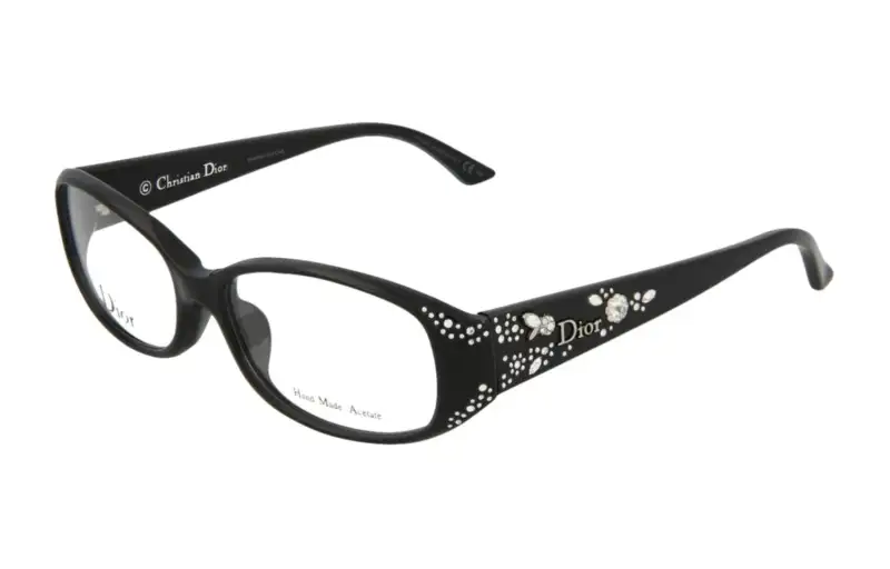 DIOR Oval Eyeglass Frames Women's Black