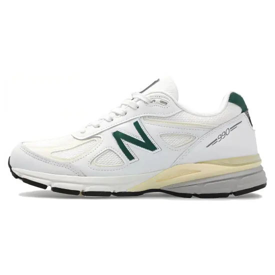 New Balance 990v4 MiUSA White Green