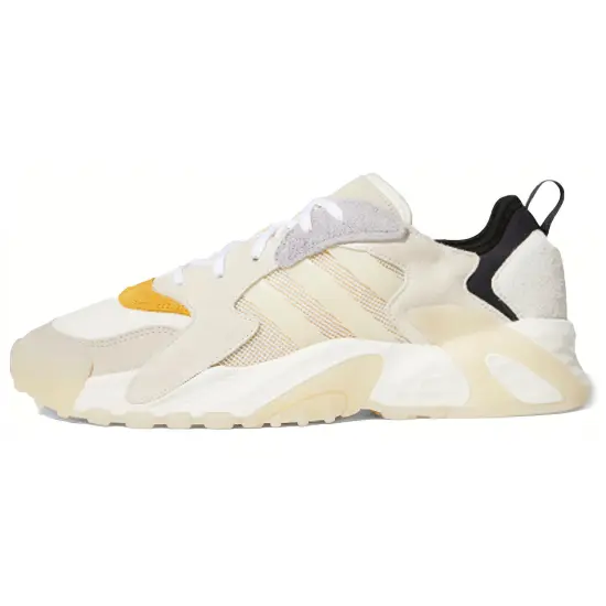 Adidas Originals Streetball Basketball Shoes Unisex Low-top Hanyu White / Sandstorm Earth / No. 1 Black / Yellow / Gray