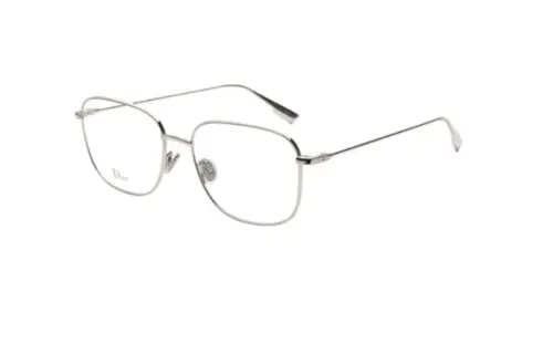 DIOR Rectangular Eyeglass Frames Women's Silver