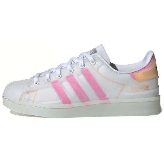 Adidas Originals Superstar Series Skateboard Shoes Women's Low-top White/orange