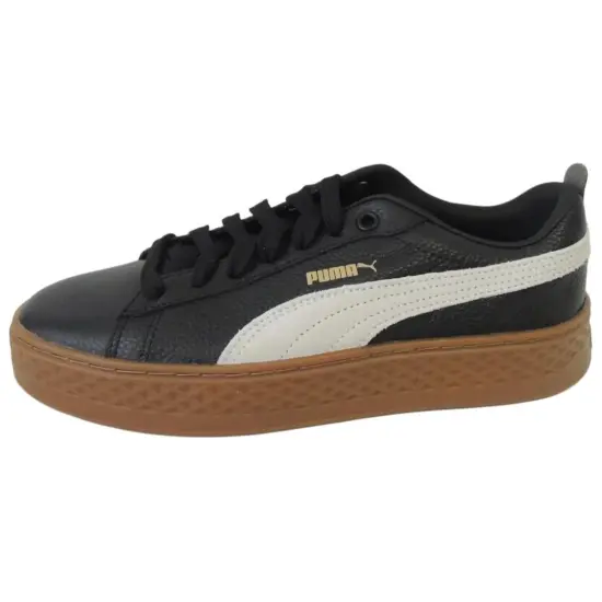 Puma Platform Skateboarding Shoes Women's Low-top Black