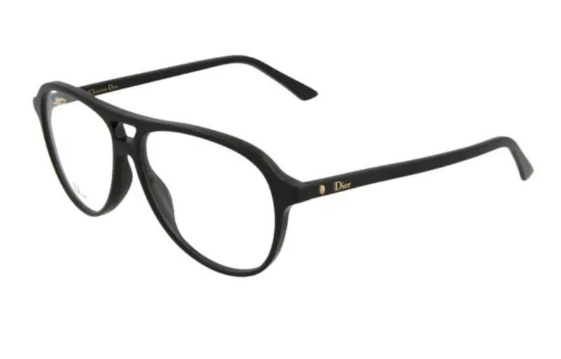 DIOR Aviator Eyeglass Frames Men's Black