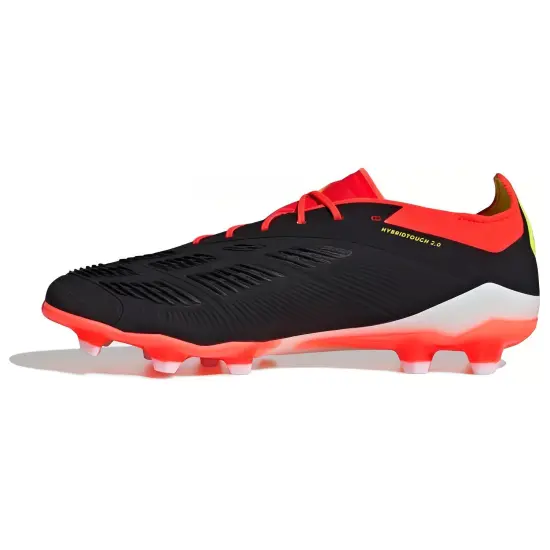 Adidas PREDATOR ELITE Soccer Shoes Unisex Low-Top Black White Red