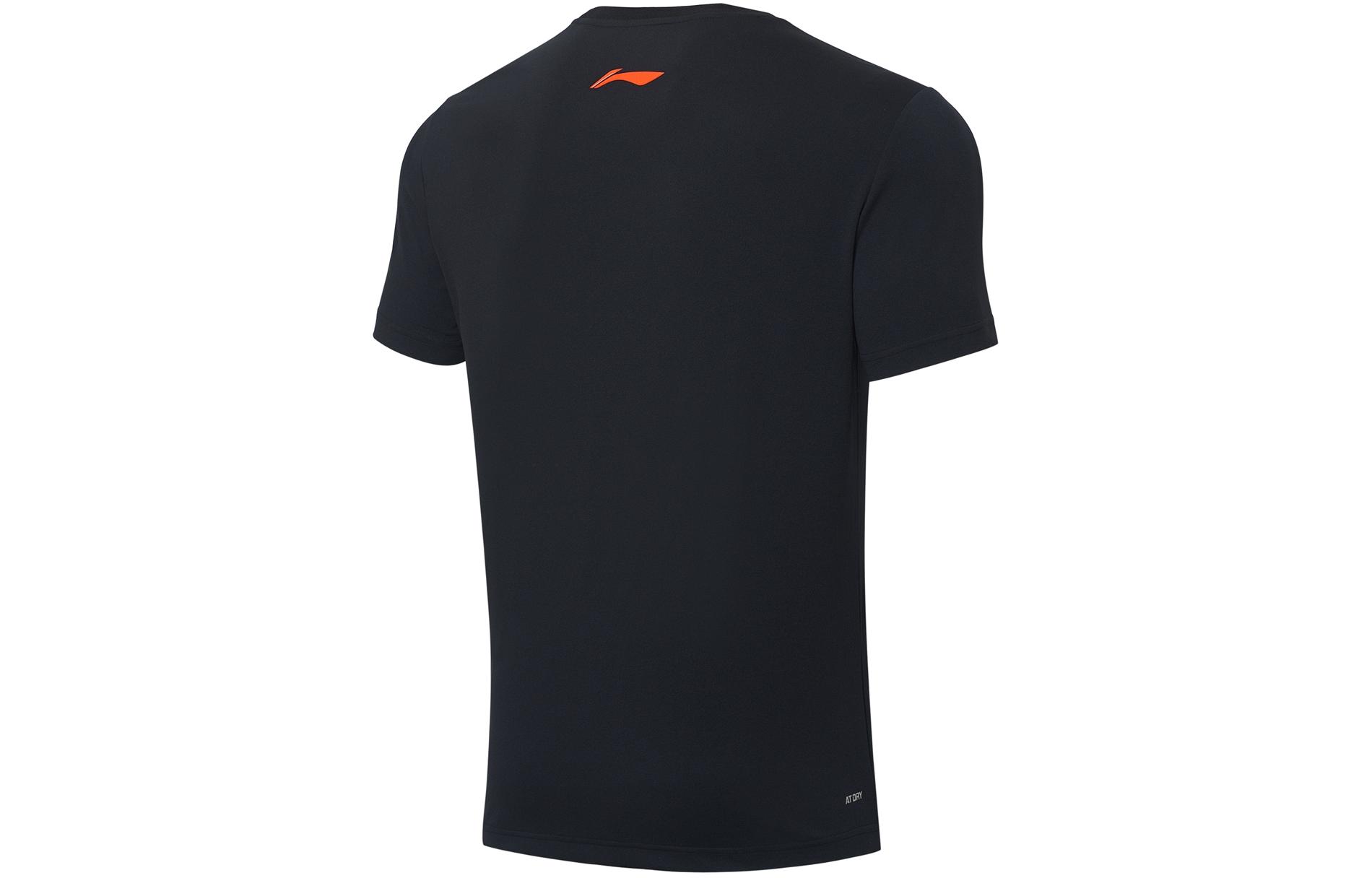 Li Ning Table Tennis Clothing Unisex Black Crew Neck Moderate