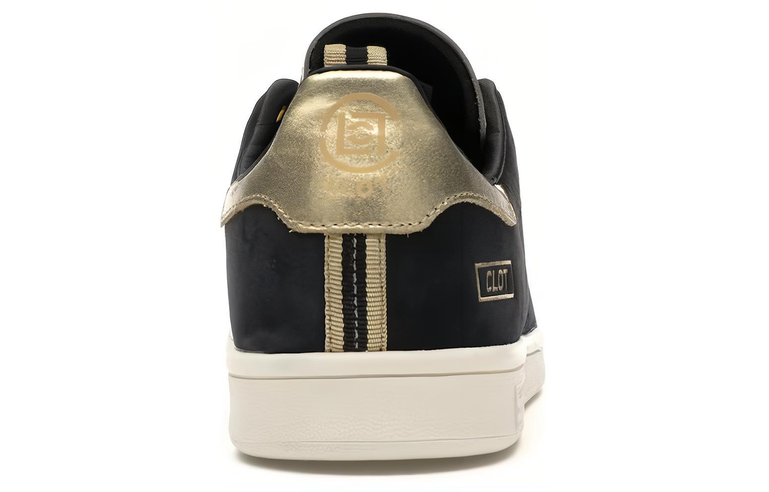 Кеды adidas originals x CLOT STAN SMITH (черно-золотые) — 黑/白/金属黄金 — фото 4