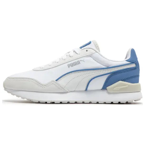 PUMA Dista Runner Running Shoes Men Low-Top PUMA White-Gray-Dark Blue