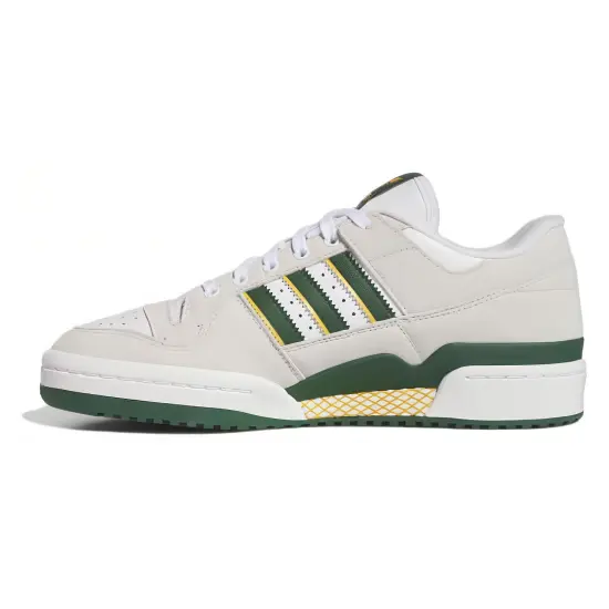 Adidas Originals Forum 84 Low Adv White Dark Green Preloved Yellow