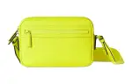 GUCCI Rubber Effect Leather Shoulder Bag, Crossbody Bag Men's Neon Yellow