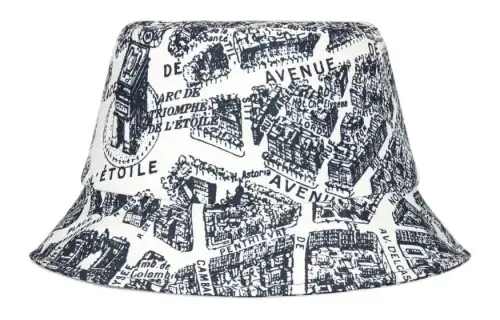 DIOR Printed Pattern Polyester Bucket Hats Women's Multicolor