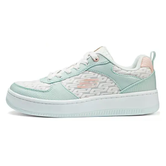 Skechers Slip-Resistant Cushioning Abrasion-Resistant Low-Top Skateboard Shoes Women's White Blue