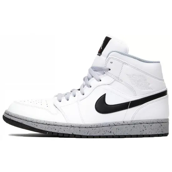 Jordan 1 Mid White Cement