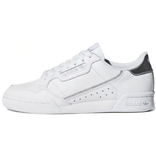 Adidas Continental 80 Cloud White Silver Metallic Women's