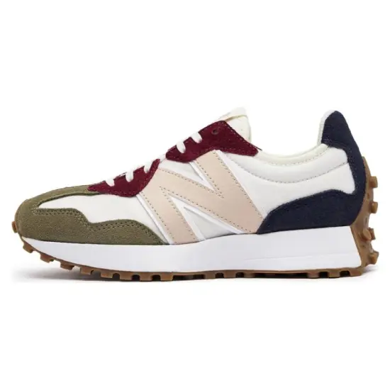 New Balance 327 White Green Red Women's